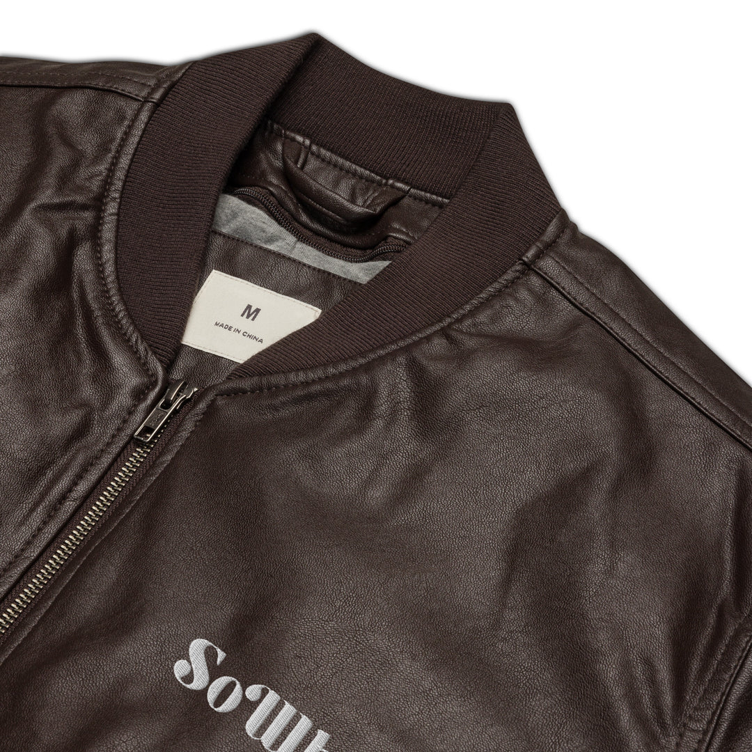 Leather Bomber Jacket