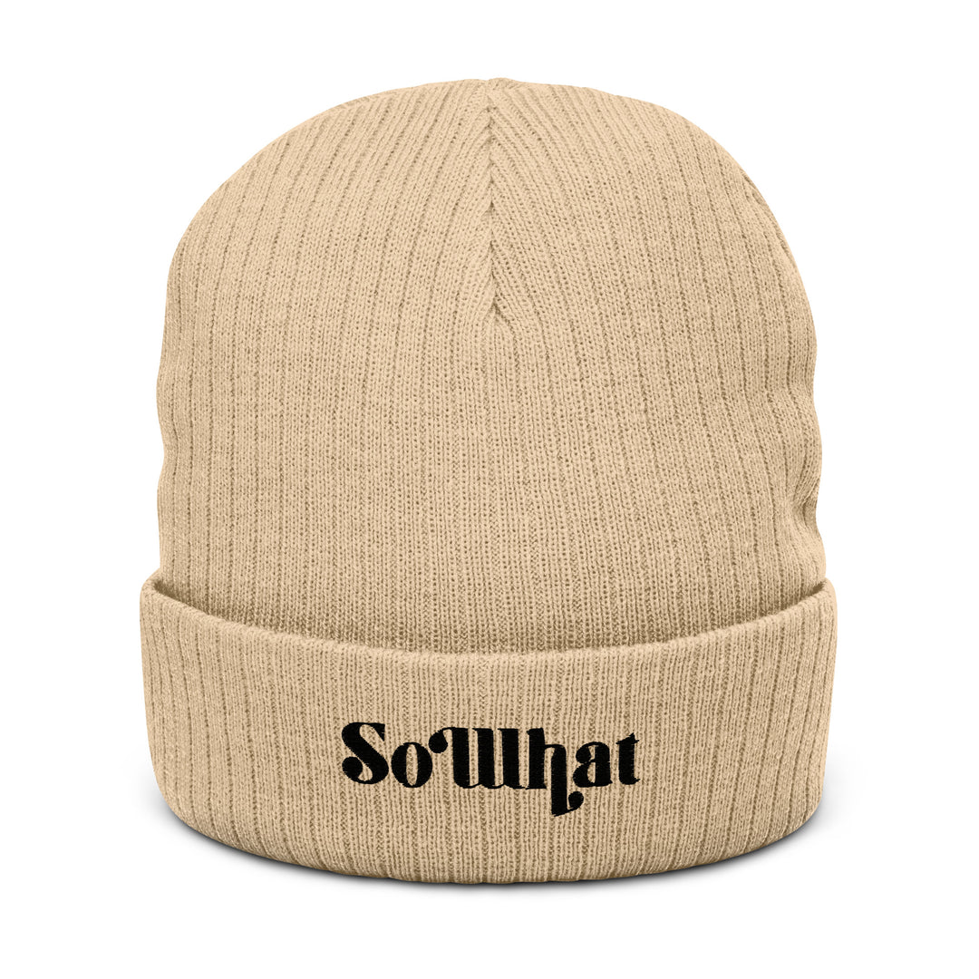 Recycled Ribbed Knit Beanie