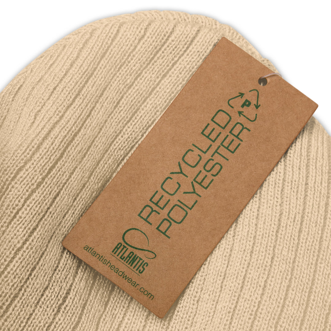 Recycled Ribbed Knit Beanie