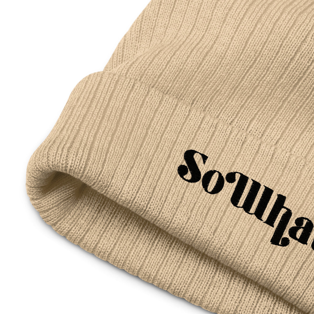 Recycled Ribbed Knit Beanie