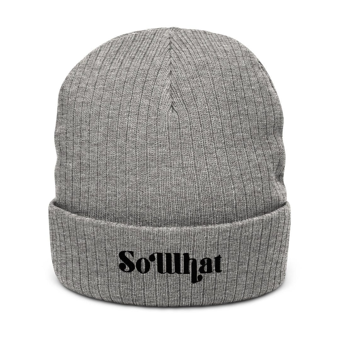 Recycled Ribbed Knit Beanie