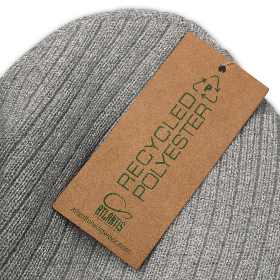 Recycled Ribbed Knit Beanie