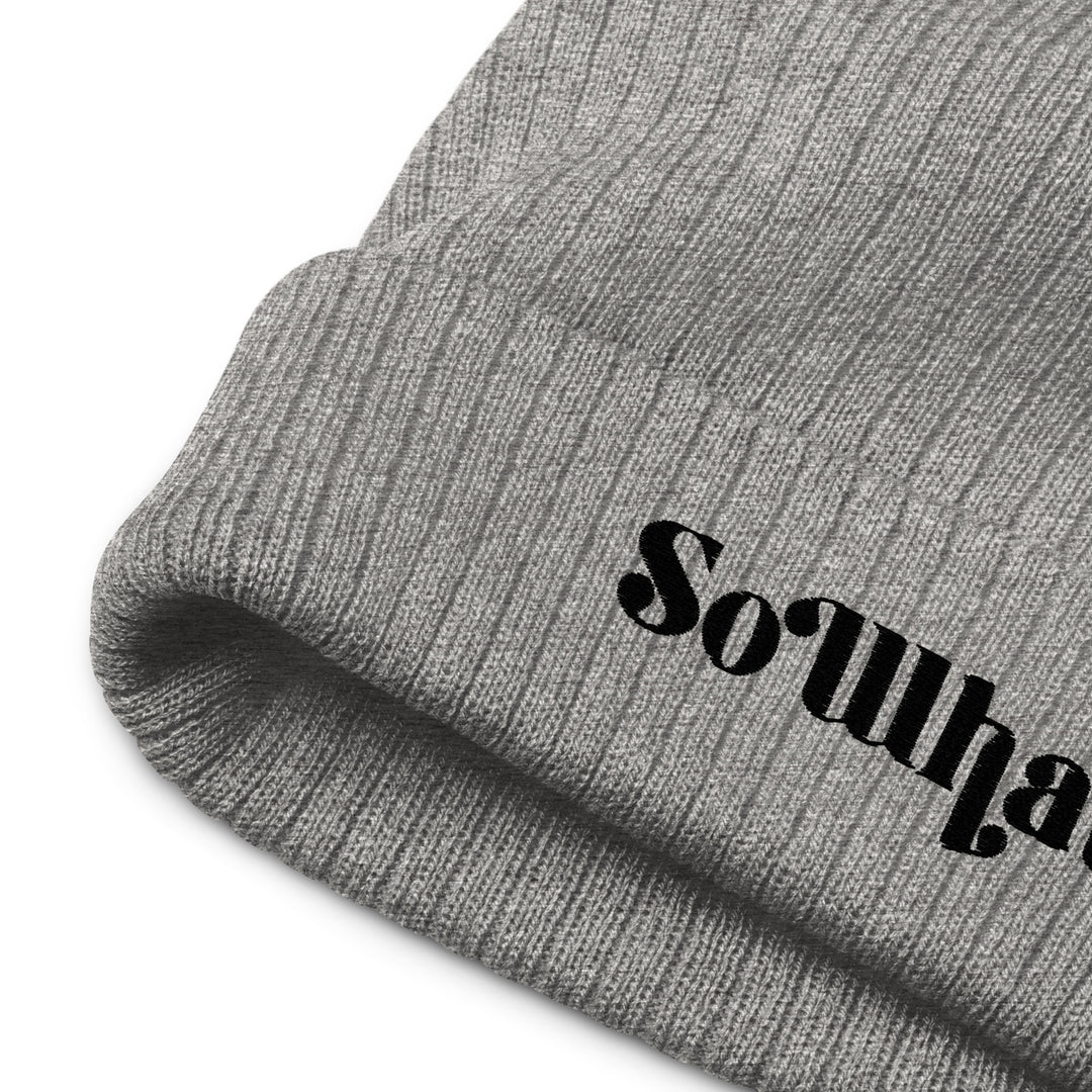 Recycled Ribbed Knit Beanie