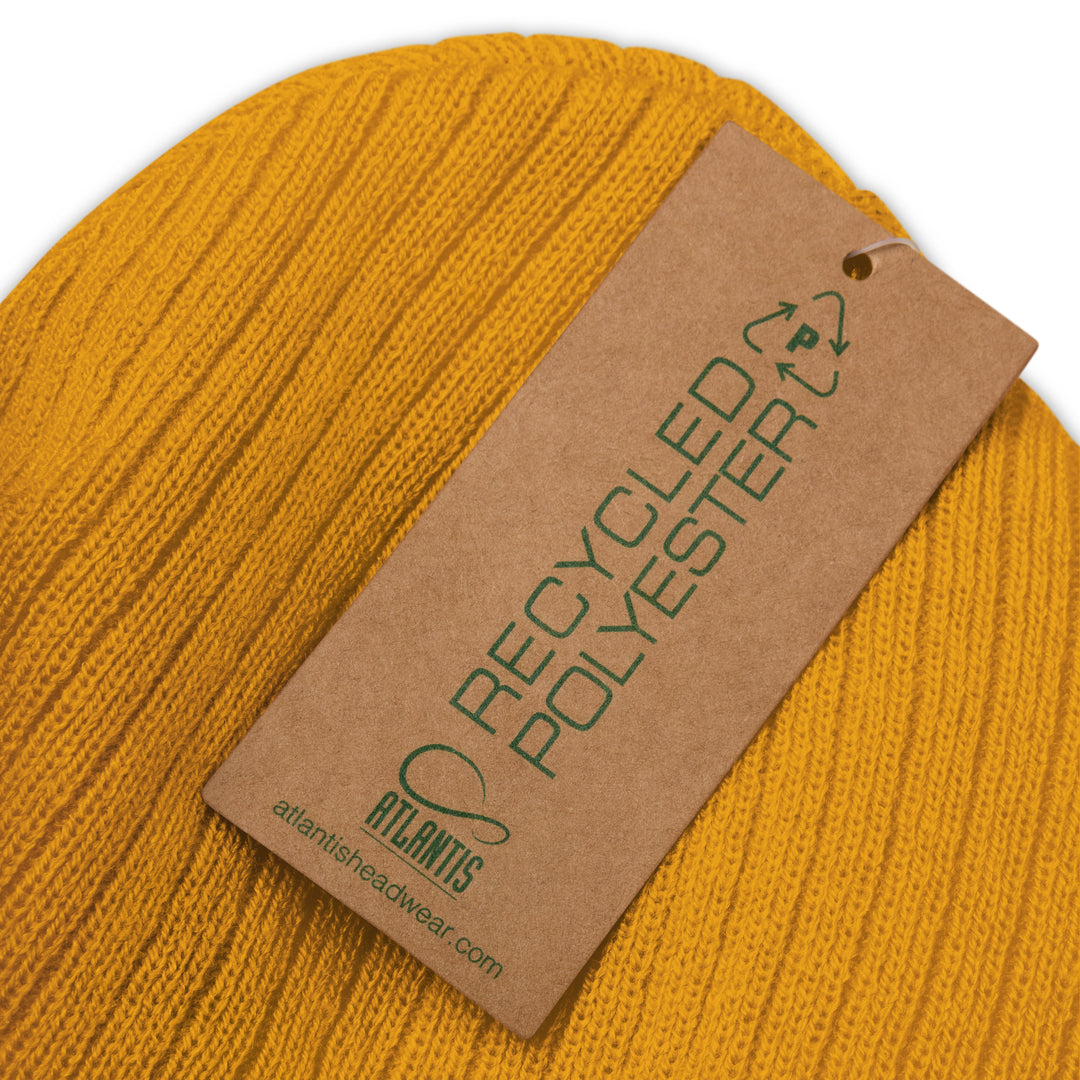 Recycled Ribbed Knit Beanie