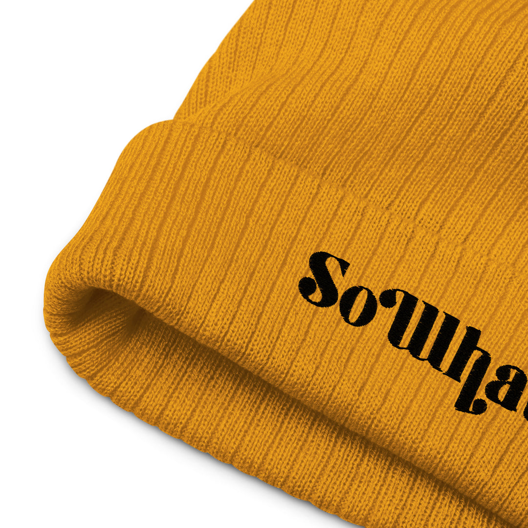 Recycled Ribbed Knit Beanie