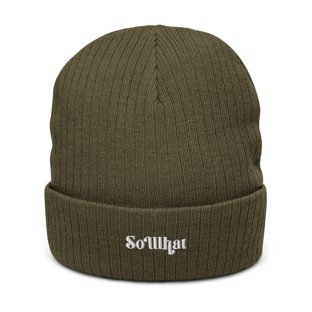 Recycled Ribbed Knit Beanie