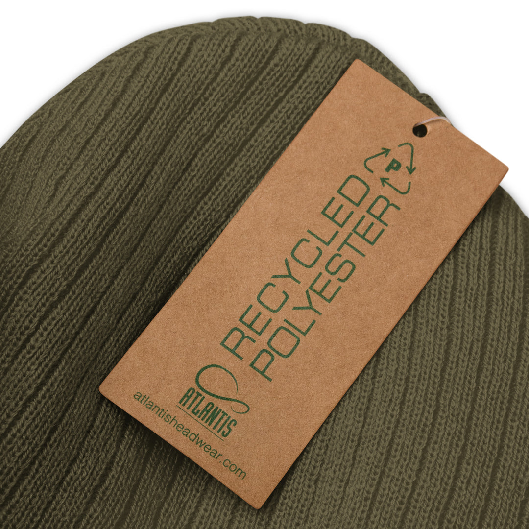 Recycled Ribbed Knit Beanie