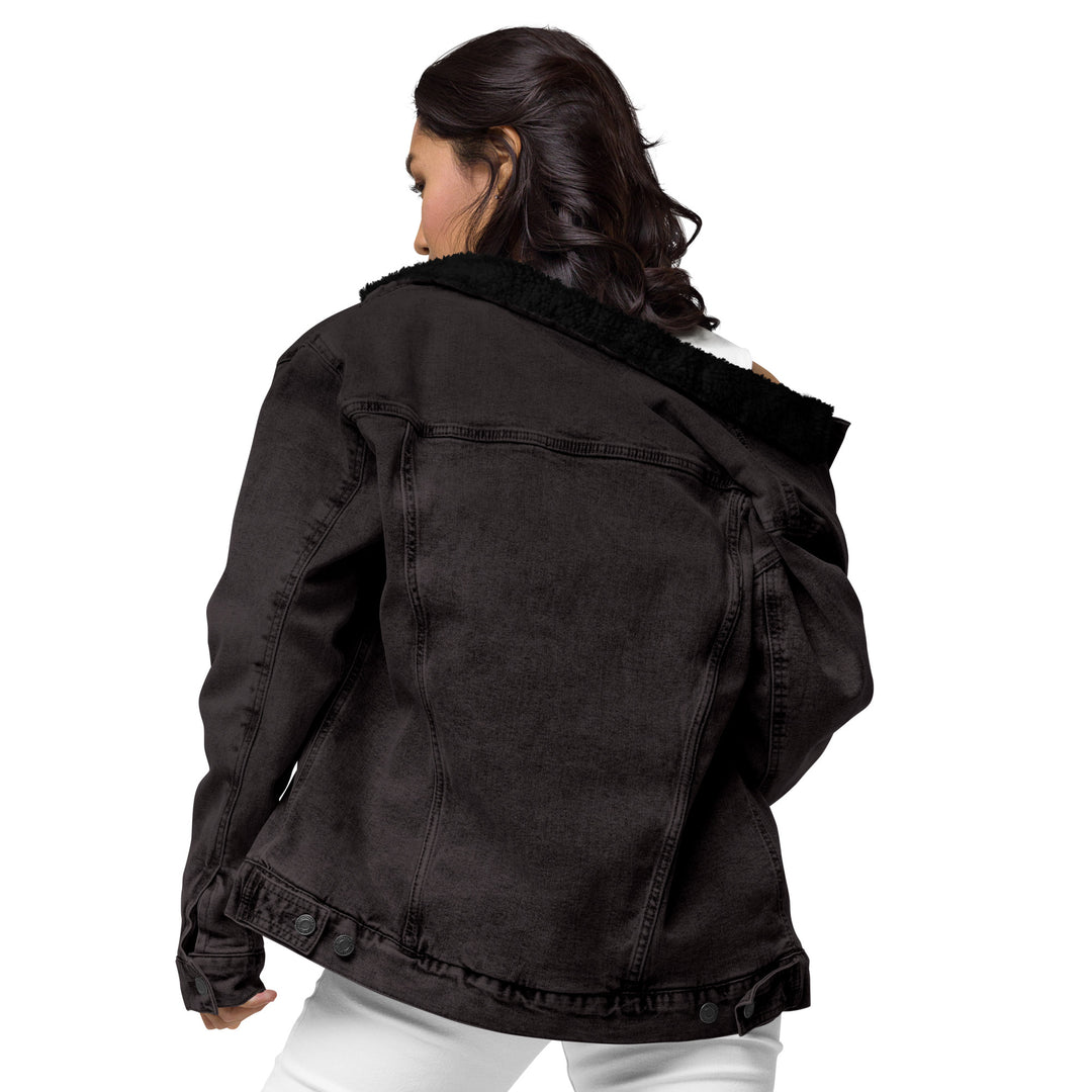 So What Unisex denim sherpa jacket