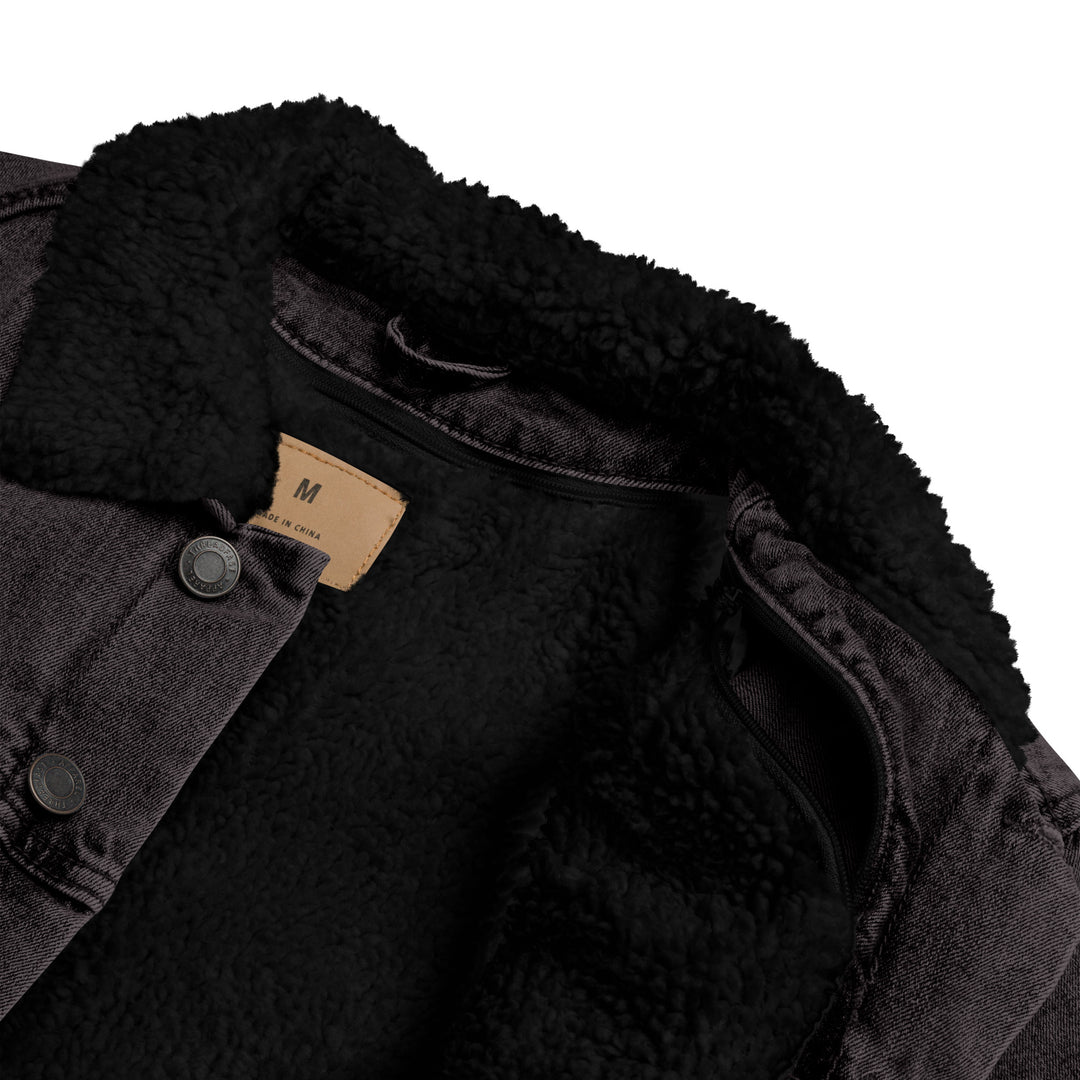 So What Unisex denim sherpa jacket