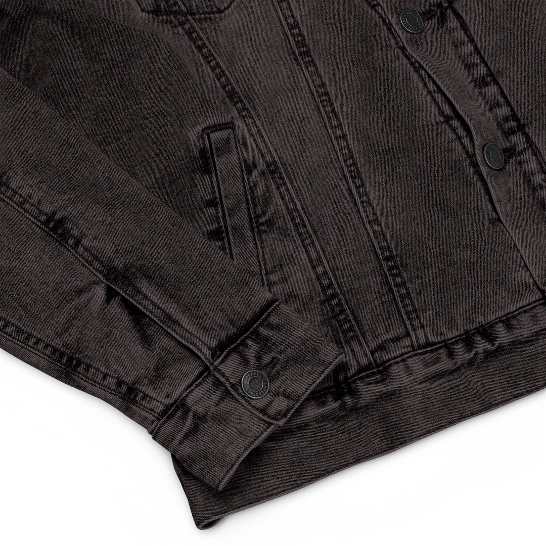 So What Unisex denim sherpa jacket