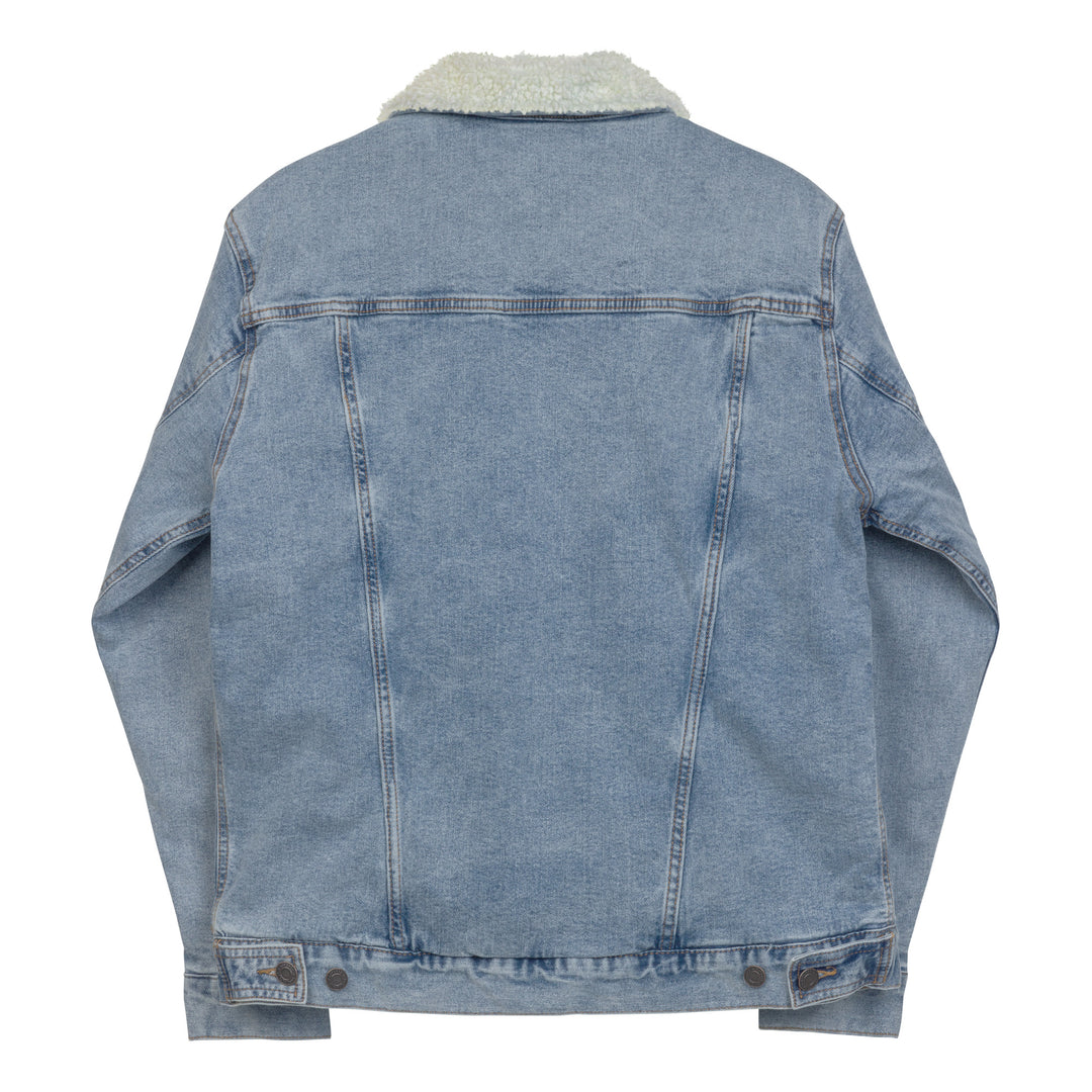So What Unisex denim sherpa jacket
